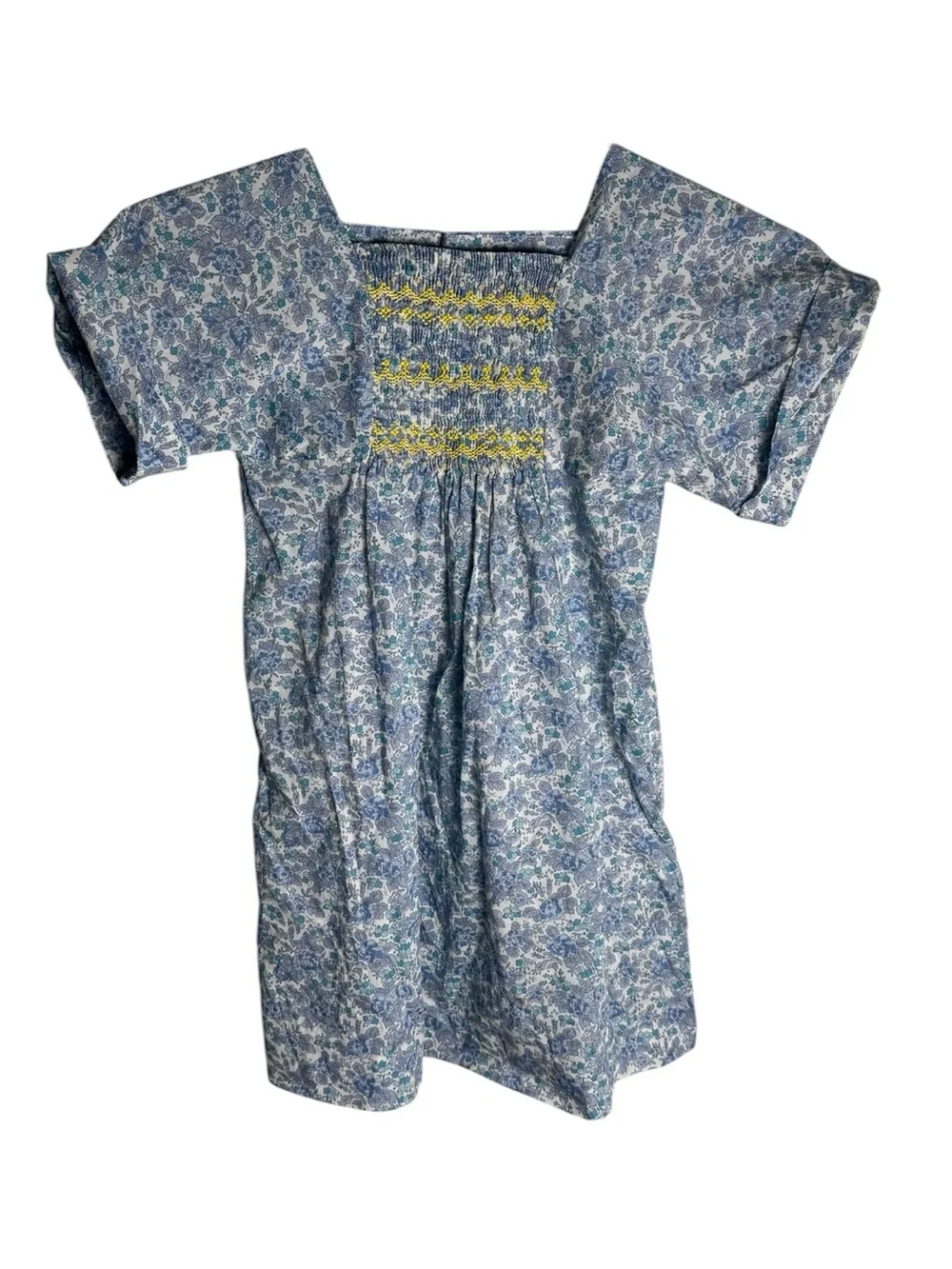 Bonpoint Paysanne dress in blue 4